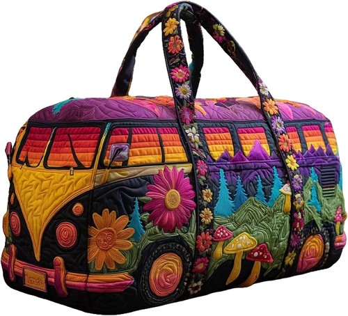 Unisex boho weekender bag - ,